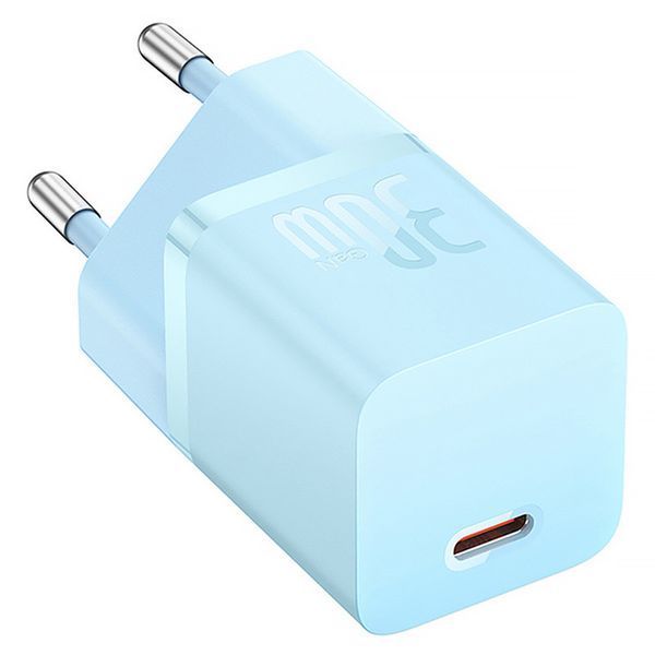 МЗП Baseus GaN5 Fast Charger mini PD30W (1USB-C) + кабель Type-C to Type-C (P10110902) Galaxy Blue ILSO-00000076503-2 фото