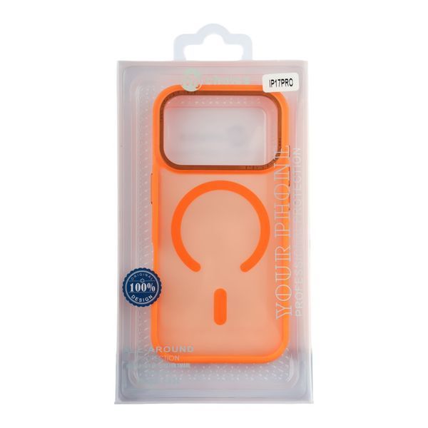 Чохол TPU+PC Goldencis Matte with MagSafe для iPhone 17 Pro Orange 2020000496779 фото