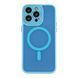 Чохол TPU+PC Magnetic Matte Camera Lens with Magsafe для iPhone 15 Pro Max Blue 757-00288 фото