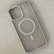 Чехол Wavy Pattern Matte Corrugated Camera Magnetic для iPhone 16 Grey 214-02473 фото