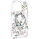 TPU+PC чохол Clear Garden with MagSafe для Apple iPhone 16 (6.1") White Gardenia 777-08222 фото