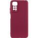 Чохол TPU GETMAN Liquid Silk Full Camera для Xiaomi Redmi Note 11 (Global) / Note 11S Бордовий / Marsala ILSO-00000074069-1 фото