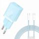 МЗП Baseus GaN5 Fast Charger mini PD30W (1USB-C) + кабель Type-C to Type-C (P10110902) Galaxy Blue ILSO-00000076503-2 фото 1
