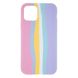 Силиконовый чехол Rainbow для iPhone 11 Pro Pink/Blue 888-00151 фото