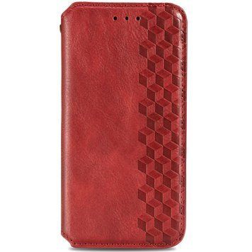 Шкіряний чохол-книжка GETMAN Cubic для Xiaomi Redmi Note 11 Pro 4G/5G / 12 Pro 4G Червоний 555-01898 фото