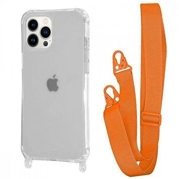 Чохол WAVE Clear Case With Strap для Iphone 13 Pro Orange 208-05242 фото