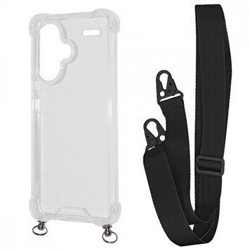 Чохол WAVE Clear Case With Strap для Xiaomi Redmi Note 13 Pro+ Black 208-05192 фото