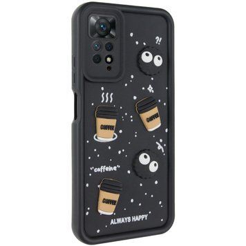 Чехол TPU Toys Case для Xiaomi Redmi Note 11 Pro 4G/5G / 12 Pro 4G Black/Always Happy 777-03832 фото