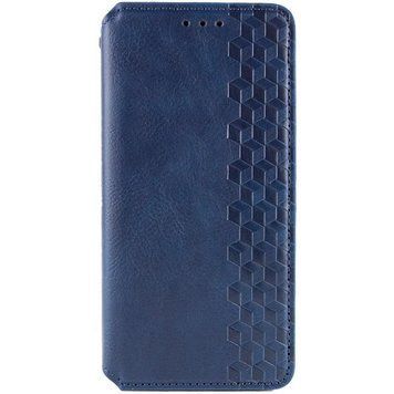 Кожаный чехол-книжка GETMAN Cubic (PU) для Samsung Galaxy A07 Синий 555-02593 фото