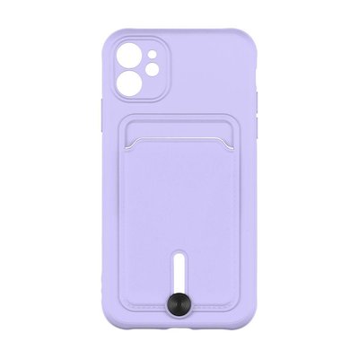 Чехол Colorfull Pocket Card с карманом для карт для iPhone 12 Elegant Purple 208-01815 фото