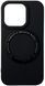 Чехол TPU Back Case Metal Stand with MagSafe для iPhone 15 Pro Black 214-02156 фото