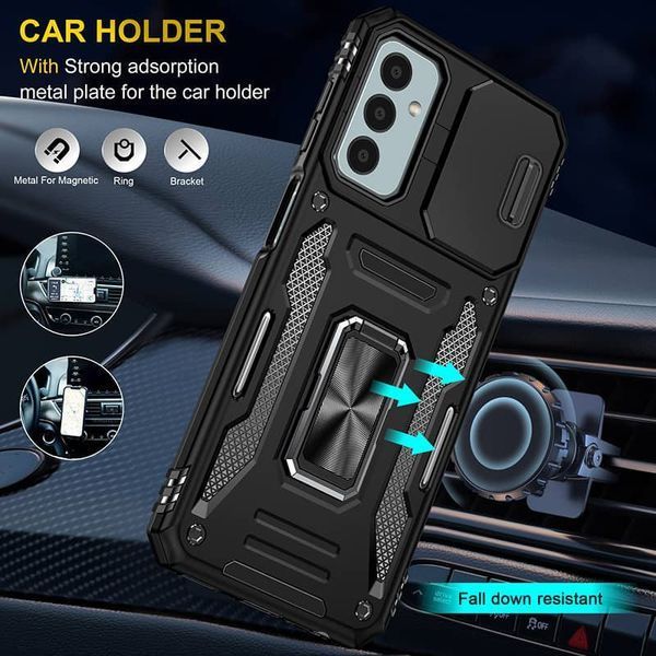Ударостійкий чохол Camshield Army Ring для Samsung Galaxy M23 5G / M13 4G Black 777-05109 фото