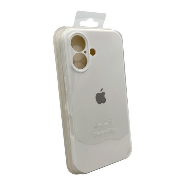 Силиконовый чехол с закрытой камерой для iPhone 17 White 666-04177 фото