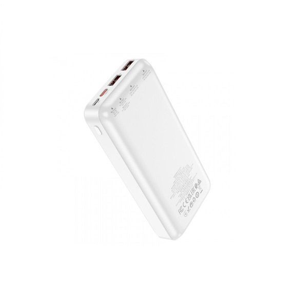 Зовнішній акумулятор HOCO J101A Astute 22.5W fully compatible power bank 20000mAh White 656-01159 фото