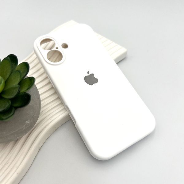 Силиконовый чехол с закрытой камерой для iPhone 17 White 666-04177 фото