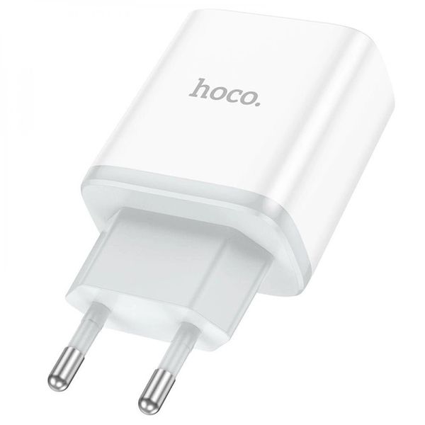 Сетевое зарядное устройство Hoco C104A 3.0A 20W Fast Charger Type C PD Белое 209-00185 фото