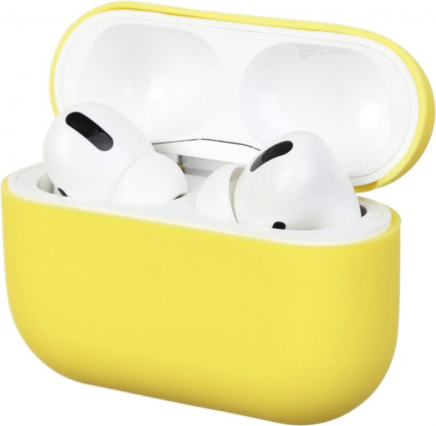 Силиконовый чехол для наушников AirPods Pro Yellow 203-00050 фото