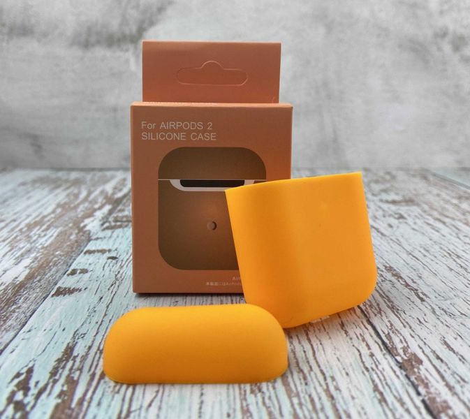 Силиконовый чехол для наушников AirPods 2 Orange 203-00011 фото