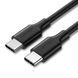 Кабель UGREEN US286 USB 2.0 Type C to Type C Cable Nickel Plating 1m (Black) (UGR-50997) UGR-50997 фото 1