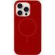 Силиконовый чехол с MagSafe для iPhone 15 Plus Deep Red 214-01611 фото