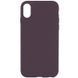 Силиконовый чехол Silk Full Protective для iPhone X / XS (5.8") Elderberry 777-10843 фото