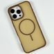 Силіконовий чохол Matte Color Case With Magnetic Thin Circle для iPhone 15 Pro Max Brown 214-03073 фото 1