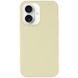 Силиконовый чехол Silk Full Protective для iPhone 16 (6.1") Mellow Yellow 777-10193 фото 1