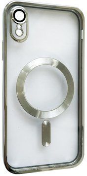 Чехол Wave TPU Metallic with Magsafe с закрытой камерой для iPhone Xr Серебристый 214-01371 фото
