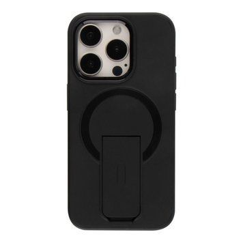 Чехол TPU+PC FlexGuard Magnetic Ring Stand для iPhone 16 Pro Max Deep Black 757-00390 фото