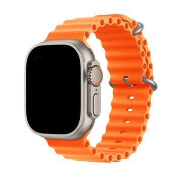 Силіконовий рифлений ремінець Ocean для Apple Watch 42/44/45/49 mm Оранжевий 212-00467 фото
