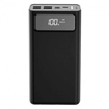 Портативный аккумулятор Power Bank XO PR123 4xUSB 30000mAh Черный 216-00015 фото