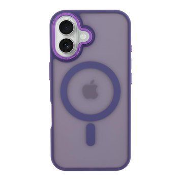 Чехол TPU+PC Goldencis Matte with MagSafe для iPhone 16 Purple 214-03404 фото