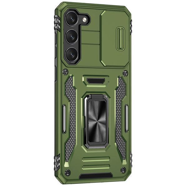 Ударопрочный чехол Camshield Army Ring для Samsung Galaxy S21 Army Green 777-05060 фото