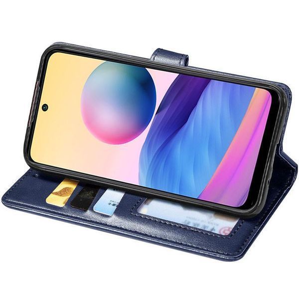 Шкіряний чохол-книжка GETMAN Gallant (PU) для Xiaomi Redmi 15C (Global) / Poco C85 (Global) Синій 656-08809 фото