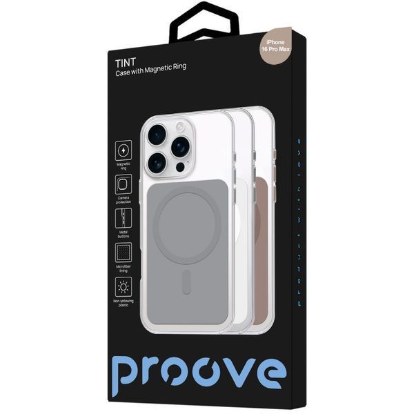 Чехол Proove Tint Case with Magnetic Ring iPhone 16 Pro Max Desert titanium PCTCIP16PM33 фото