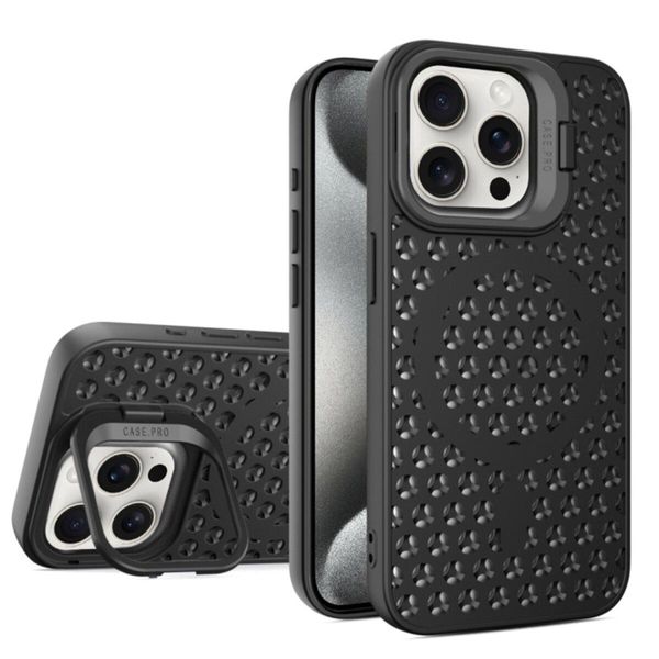 Чохол Cosmic Grater Stand для iPhone 15 Pro Black 666-00503 фото