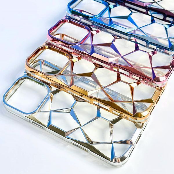 Чохол 3D Diamond для iPhone 13 Pro Max Pink 208-04645 фото