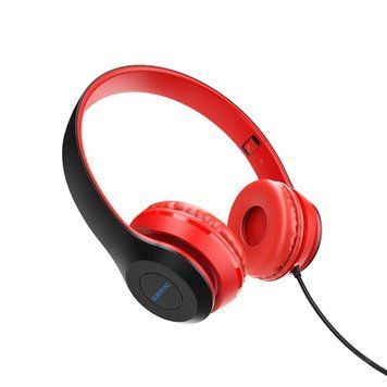 Наушники BOROFONE BO5 Star sound wired headphones Red 656-01010 фото