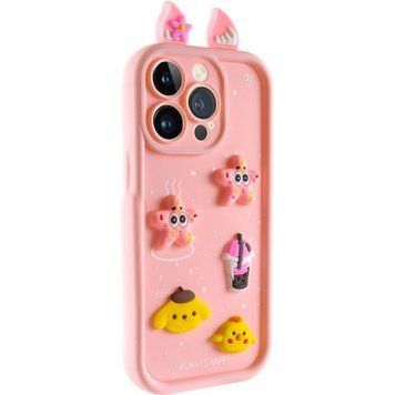 Чехол TPU Toys Case with Ears для Apple iPhone 12 Pro Max (6.7") Light Pink 208-05388 фото