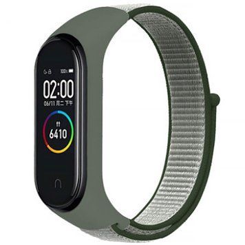 Ремешок Nylon New для Xiaomi Mi Band 3/4/5/6/7 Dark Olive / Green 212-01759 фото
