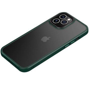 TPU+PC чохол Metal Buttons для Apple iPhone 12 Pro / 12 (6.1") Зелений 777-08353 фото