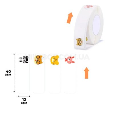 Этикетки NIIMBOT T12*40-160 ZOO Color For D11/D110/D101/H1S (A2A68301001) 656-00054 фото