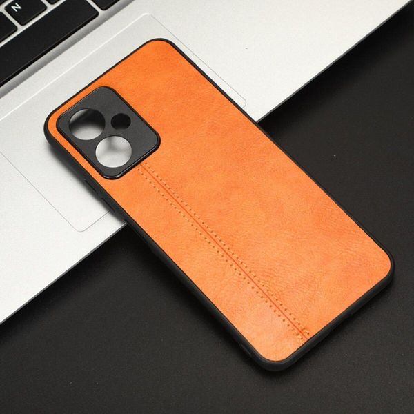 Чохол Cosmiс Leather Case для Poco X5 5G Orange 666-00099 фото