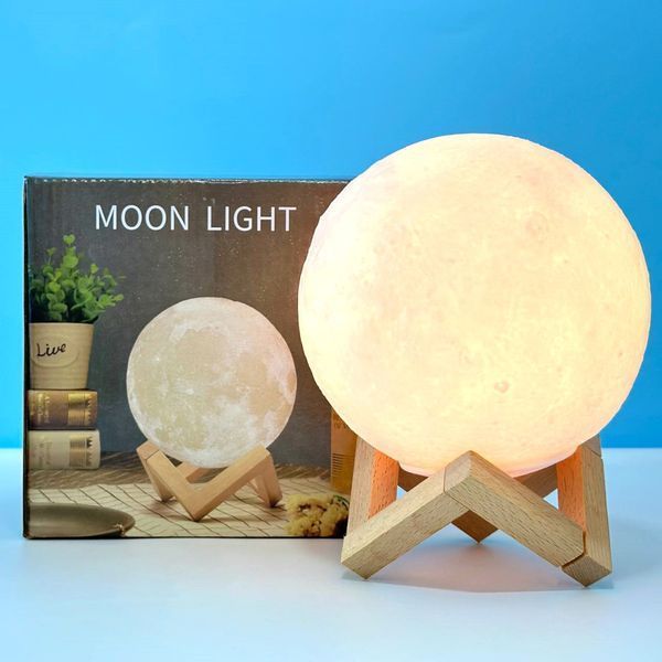 Ночник Moon Light 3D с сенсорным переключением 13см 300-00034 фото