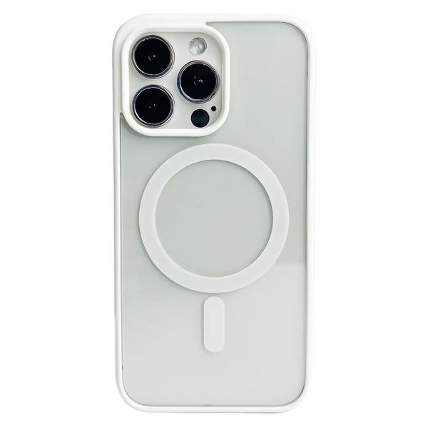 Силіконовий чохол Clear Color Case with MagSafe для iPhone 13 Pro Білий 214-00136 фото