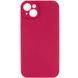 Силіконовий чохол Silk Full Camera Protective для Apple iPhone 15 Plus (6.7") Rose Red 777-09695 фото
