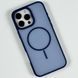 Силіконовий чохол Matte Color Case With Magnetic Thin Circle для iPhone 15 Pro Max Blue 214-03075 фото