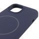 Чехол Silk Full Protective with Magnetic Fit для Apple iPhone 13 (6.1") Темно-синий / Midnight blue ILSO-00000076447-27 фото 4