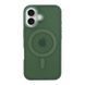 Чехол TPU+PC Goldencis Matte with MagSafe для iPhone 16 Dark Green 214-03405 фото