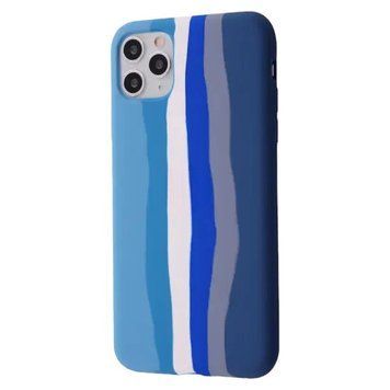 Силиконовый чехол Rainbow для iPhone 11 Pro Max Royal Blue/Navy Blue 888-00155 фото